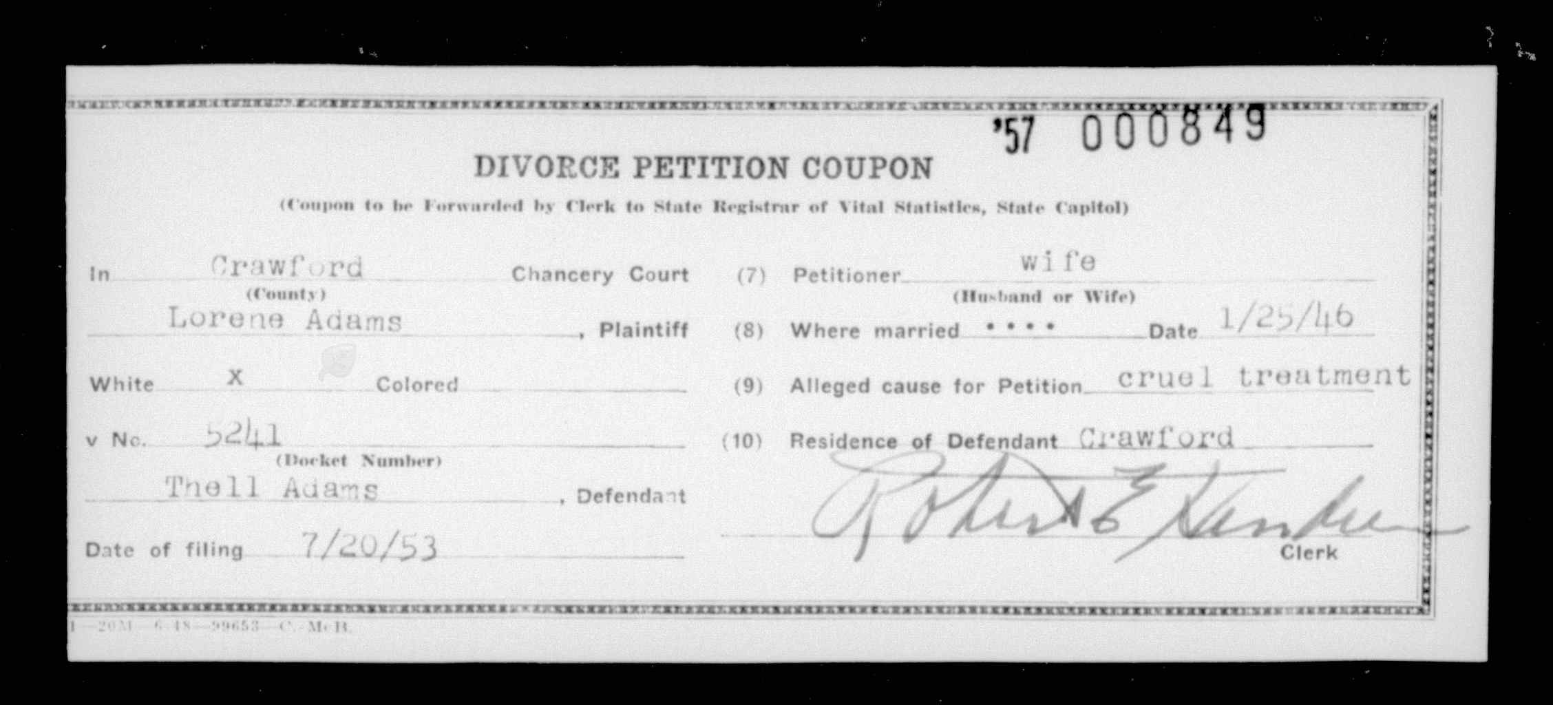 Arkansas, Divorces, 1923-1969