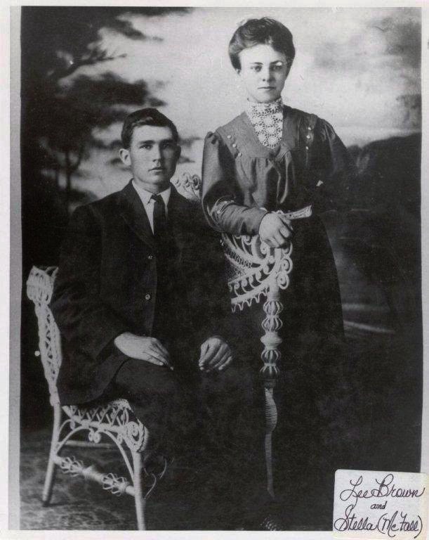 Walter Lee Brown and wife Estella Waverland McFall Brown