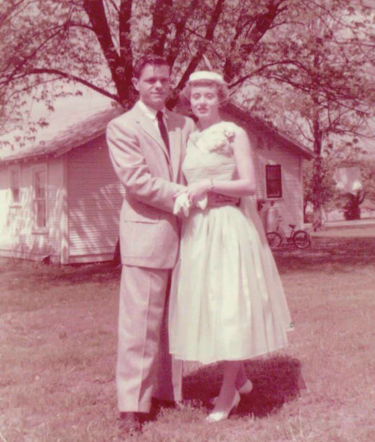 Wedding-STEVENS Jean and Don 19570504