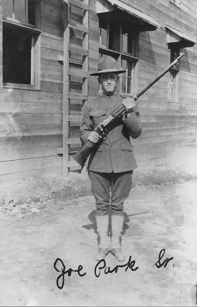William Joseph Park with rifle