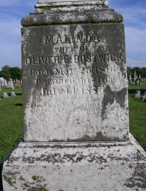 Grave-BOSTICK Malinda and Oliver