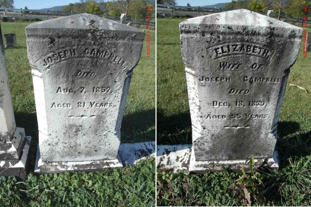 Grave-CAMPBELL Elizabeth and Joseph