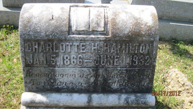 Grave-HAMILTON John & Charlotte