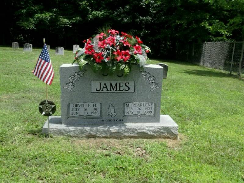 Grave-JAMES Orville and Perlene