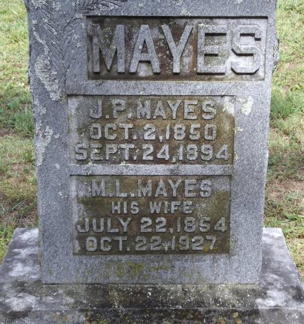 Grave-MAYES Mary & JP