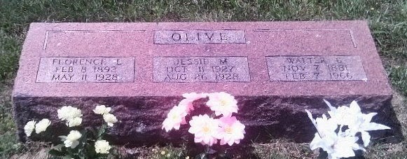 Grave-OLIVE Florence Jessie & Walter