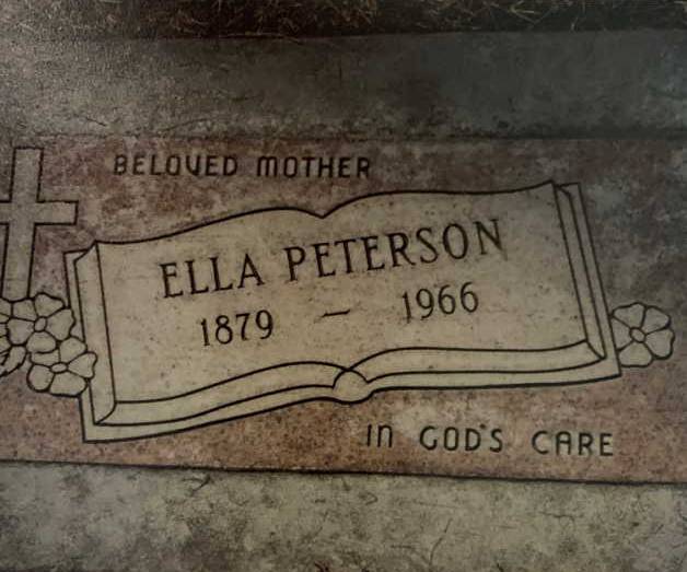 Grave-PETERSON Ella