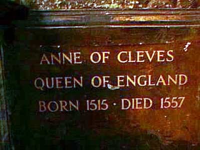 Tomb of Anne of Cleves