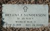 Grave-SANDERSON Bryant F