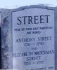 Grave-STREET Anthony & Elizabeth