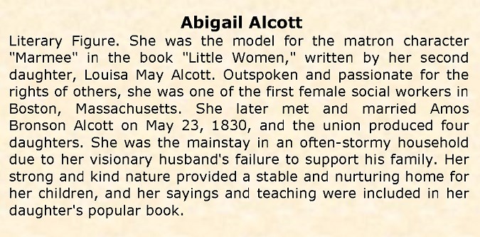 Bio-ALCOTT Abigail