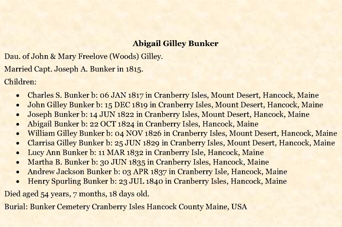 Bio-BUNKER Abigail (Find a Grave)