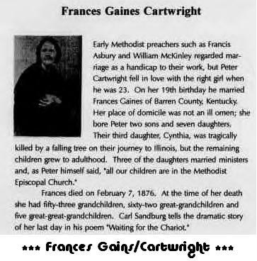 Bio-CARTWRIGHT Frances Gaines