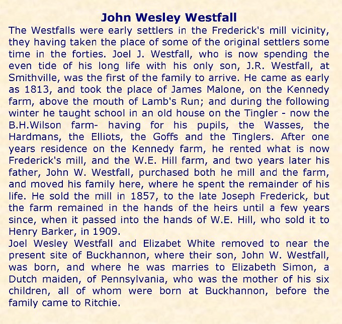 Bio-WESTFALL John Wesley