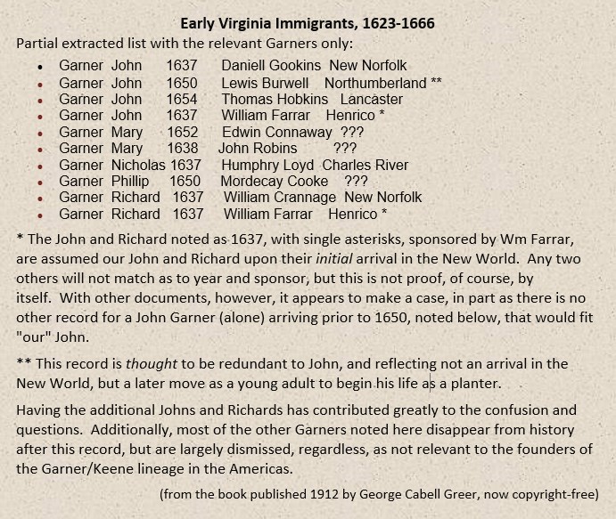 History-GARNER Family (Immigration)