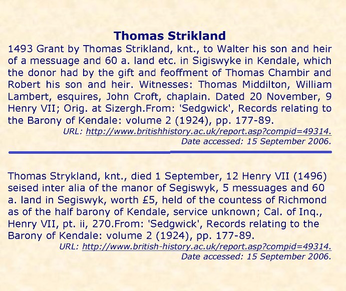 History-STRICKLAND Thomas