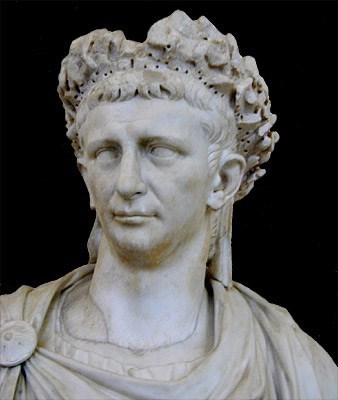 Bust of Claudius Civic Crown