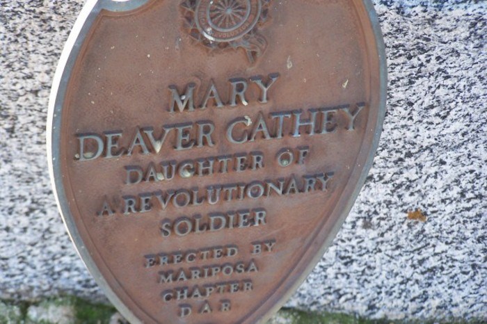 Grave Marker-CATHEY Mary (DAR)