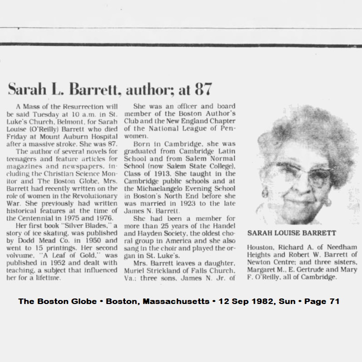 Obituary-BARRETT Sarah