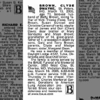 Obituary-BROWN Clyde Dwayne