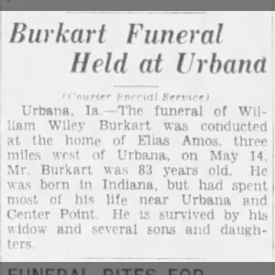 Obituary-BURKHART William