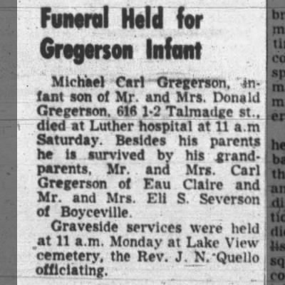 Obituary-GREGERSON Michael