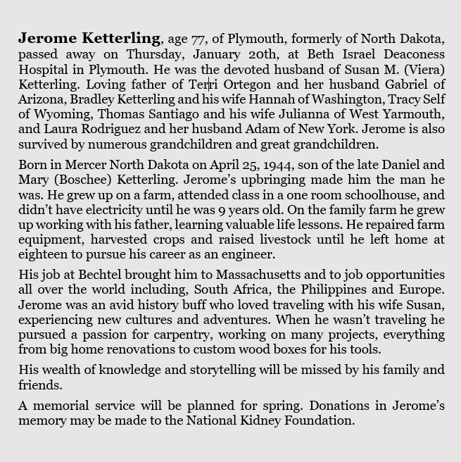 Obituary-KETTERLING Jerome