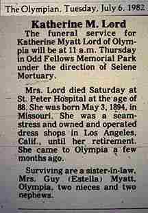 Obituary-LORD Katherine A (Myatt)