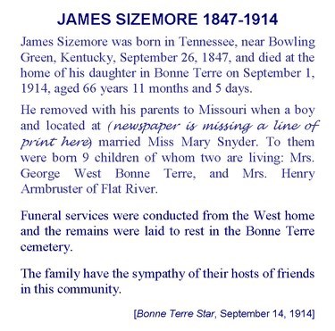 Obituary-SIZEMORE James W