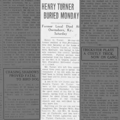 Obituary-TURNER Henry