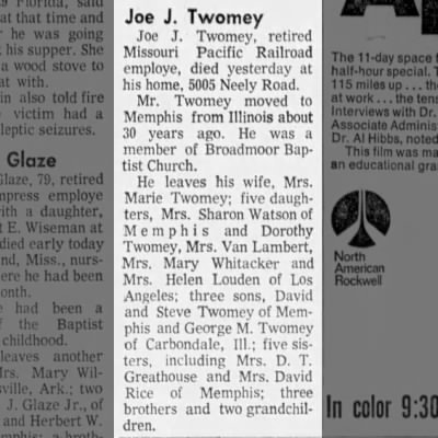 Obituary-TWOMEY Joe