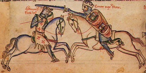Battle between Canute the Dane and Edmund Ironside