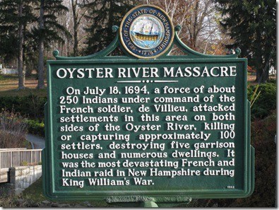 Historical Marker - Oyster River Massacre