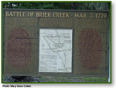 Historical Marker-Battle of Brier Creek