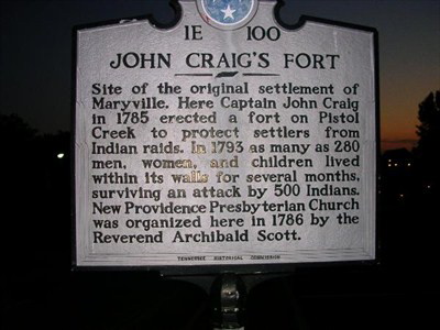 Historical Marker-John Craigs Fort