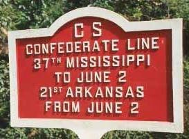 Historical Marker-Mississippi 37th Combined Infantry