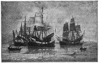 Ships-Arrival of the Winthrop Colony
