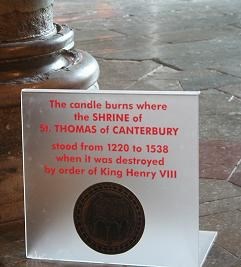 Shrine-BECKET Thomas candle